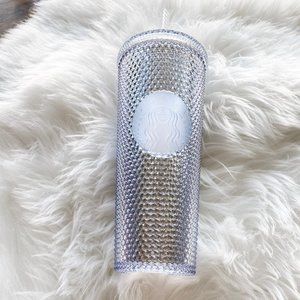 NWT Starbucks Studded Tumbler - Platinum